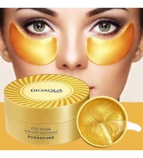 BIOAQUA 60pcs Gold Collagen Eye Mask Anti Wrinkle Sleep Crystal Eye Patch Moisturizing Dark Circles Remover